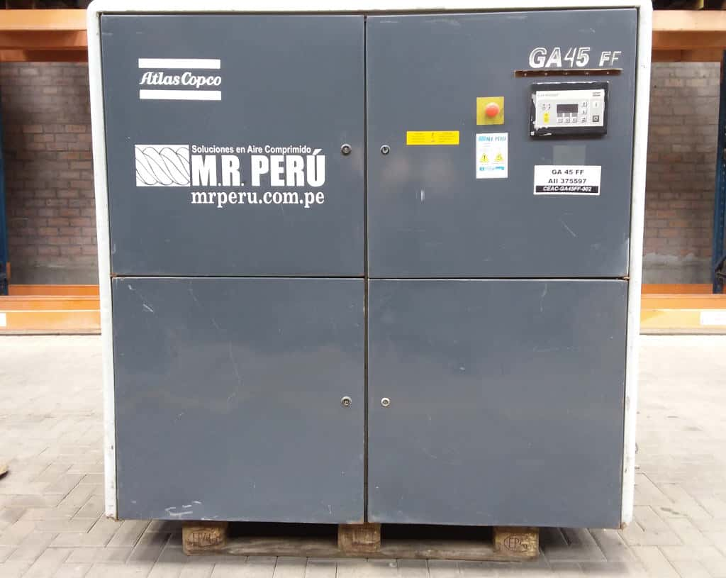 Compresor eléctrico de tornillos rotativos Atlas Copco GA 45 FF