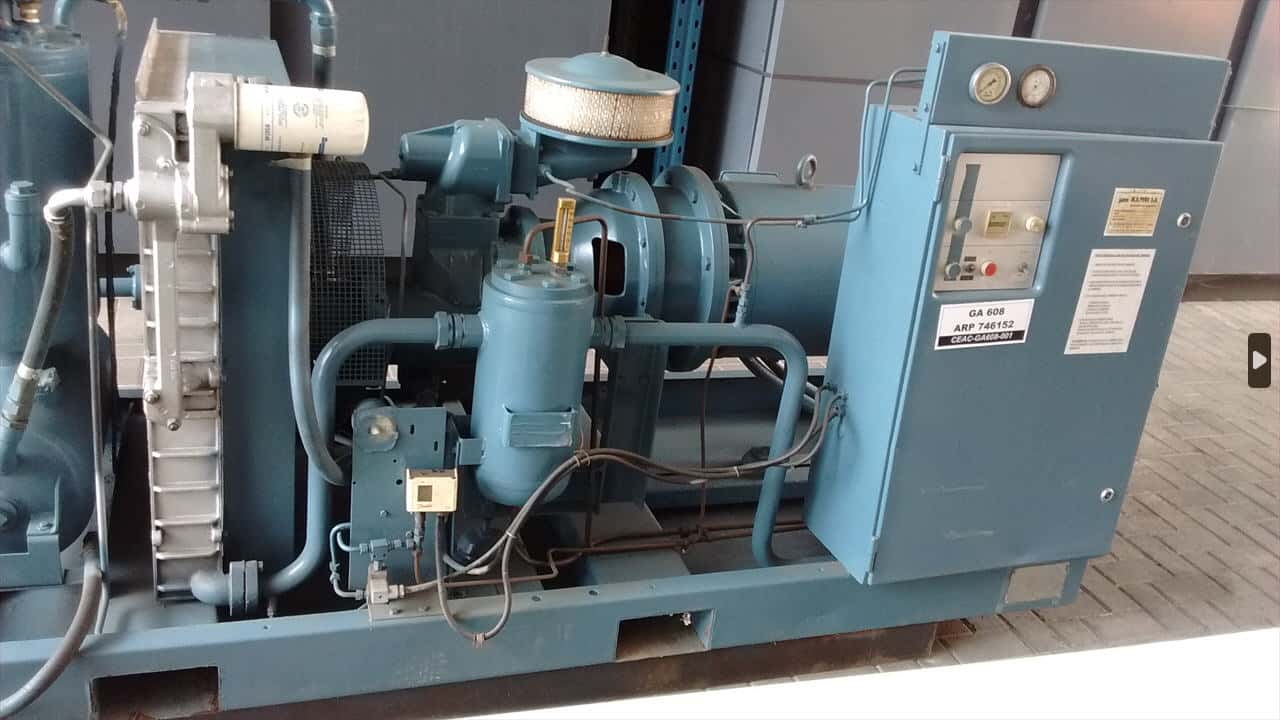 Compresor eléctrico de tornillos rotativos Atlas Copco GA 608